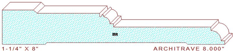 Architrave/Header 8" Architrave/Header 8"