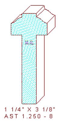 T-Astragal 1-1/4" - 8 T-Astragal 1-1/4" - 8