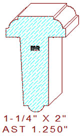 T-Astragal 1-1/4" T-Astragal 1-1/4"