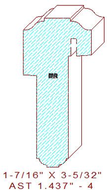 T-Astragal 1-7/16" T-Astragal 1-7/16"