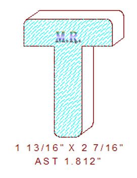 T-Astragal 1-13/16" T-Astragal 1-13/16"