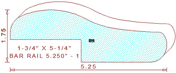 Bar Rail 5-1/4" - 1