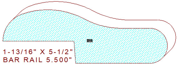 Bar Rail 5-1/2"