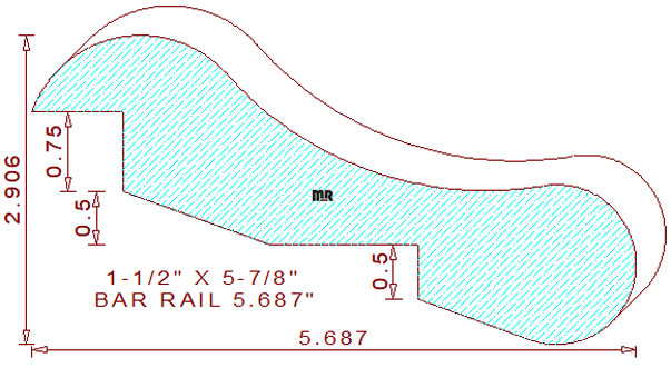 Bar Rail 5-11/16"