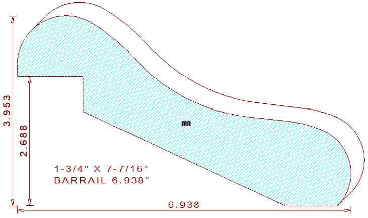 Bar Rail 6-15/16" Bar Rail 6-15/16"