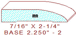 Baseboard 2-1/4" - 2 Baseboard 2-1/4" - 2