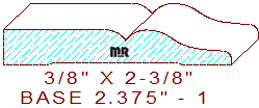 Baseboard 2-3/8" - 1