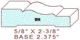 Baseboard 2-3/8"