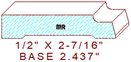 Baseboard 2-7/16" Baseboard 2-7/16"