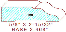 Baseboard 2-15/32"