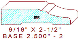 Baseboard 2-1/2" - 2 Baseboard 2-1/2" - 2