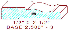 Baseboard 2-1/2" - 3