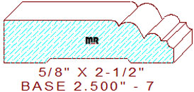Baseboard 2-1/2" - 7 Baseboard 2-1/2" - 7