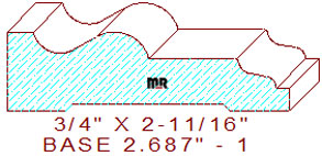 Baseboard 2-11/16" - 1