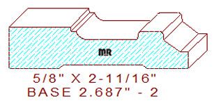 Baseboard 2-11/16" - 2