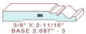 Baseboard 2-11/16" - 3