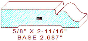 Baseboard 2-11/16" Baseboard 2-11/16"