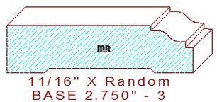 Baseboard 2-3/4" - 3 Baseboard 2-3/4" - 3