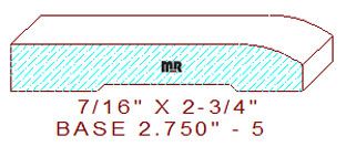 Baseboard 2-3/4" - 5 Baseboard 2-3/4" - 5