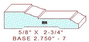 Baseboard 2-3/4" - 7