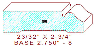 Baseboard 2-3/4" - 8 Baseboard 2-3/4" - 8