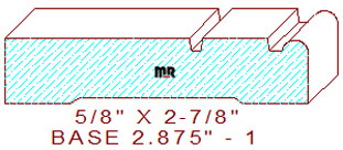 Baseboard 2-7/8" - 1 Baseboard 2-7/8" - 1