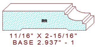 Baseboard 2-15/16" - 1 Baseboard 2-15/16" - 1