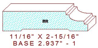 Baseboard 2-15/16" - 1