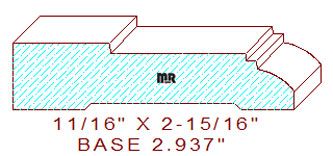 Baseboard 2-15/16" 