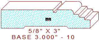 Baseboard 3" - 10