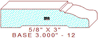 Baseboard 3" - 12