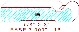 Baseboard 3" - 16