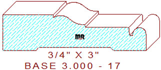 Baseboard 3" - 17 Baseboard 3" - 17
