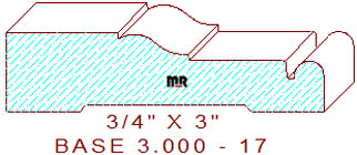 Baseboard 3" - 17