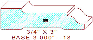 Baseboard 3" - 18 Baseboard 3" - 18