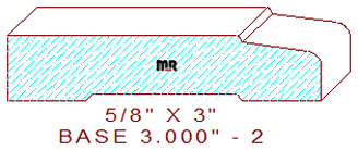 Baseboard 3" - 2 Baseboard 3" - 2