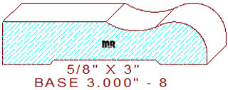 Baseboard 3" - 8