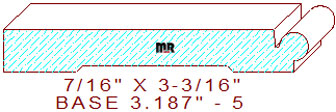 Baseboard 3-3/16" - 5 Baseboard 3-3/16" - 5