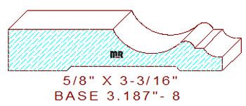 Baseboard 3-3/16" - 8 