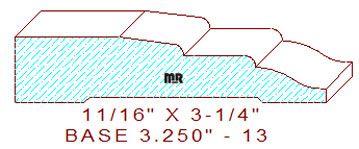 Baseboard 3-1/4" - 13 Baseboard 3-1/4" - 13