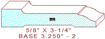 Baseboard 3-1/4" - 2