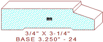 Baseboard 3-1/4" - 24 Baseboard 3-1/4" - 24