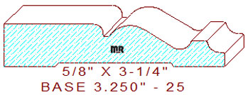 Baseboard 3-1/4" - 25 Baseboard 3-1/4" - 25