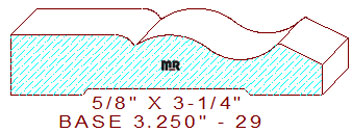 Baseboard 3-1/4" - 29 Baseboard 3-1/4" - 29