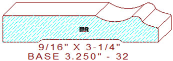 Baseboard 3-1/4" - 32