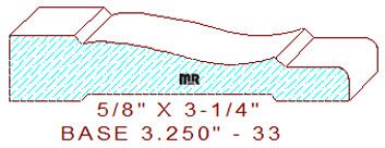 Baseboard 3-1/4" - 33 Baseboard 3-1/4" - 33