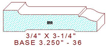 Baseboard 3-1/4" - 36 