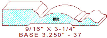 Baseboard 3-1/4" - 37 Baseboard 3-1/4" - 37