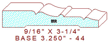 Baseboard 3-1/4" - 44 Baseboard 3-1/4" - 44