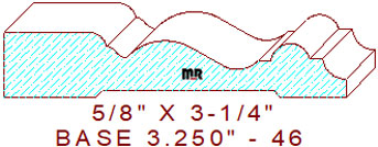 Baseboard 3-1/4" - 46 Baseboard 3-1/4" - 46